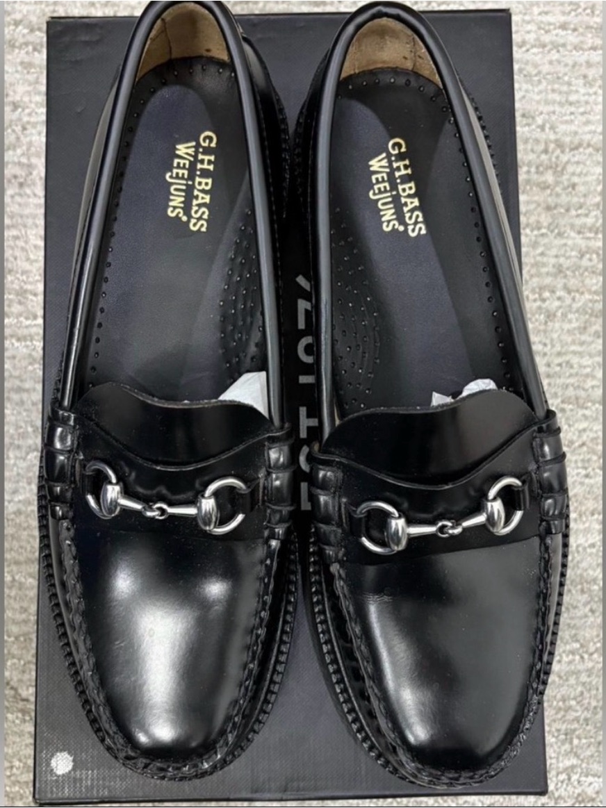 Black Leather Bit Loafers - Men's Slip-On Dress Shoes